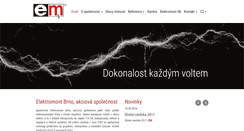 Desktop Screenshot of elektromont.cz